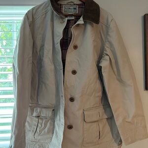 L.L. Bean Tan Military Field Jacket Timeless Style